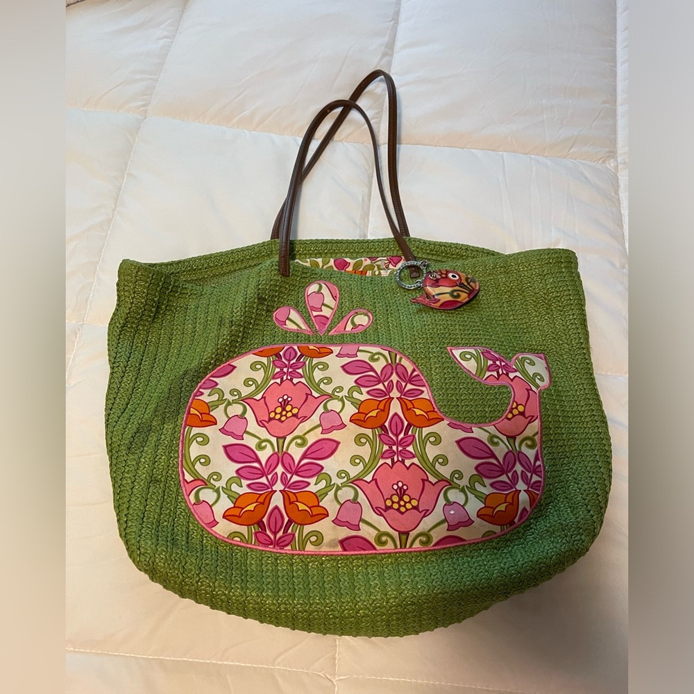 Vera Bradley whale tote bag